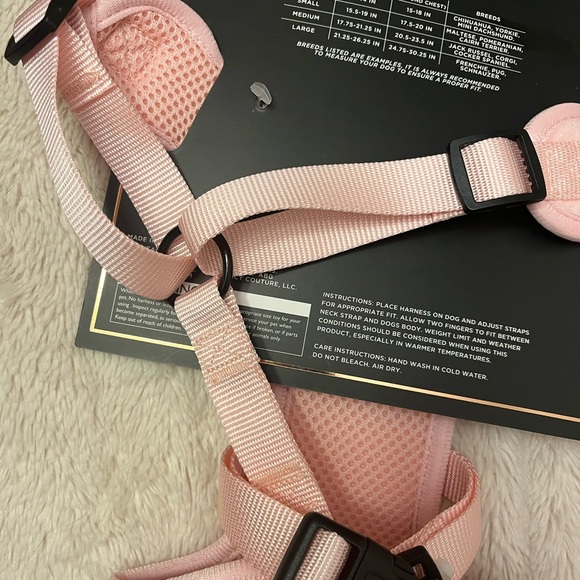 JUICY COUTURE LARGE DOG HARNESS BLACK W/ RHINESTONES NWT! - Picture 9 of 9